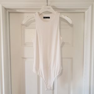 Double Lined White Bodysuit